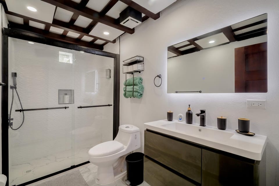 Shower, Toilet, Bathroom, towels