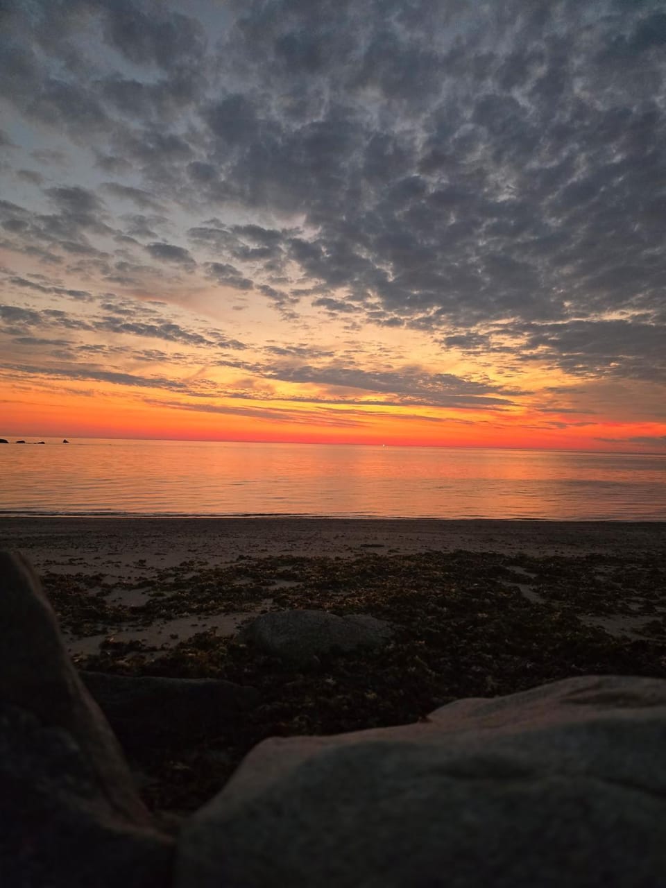 Natural landscape, Beach, Sea view, Sunset