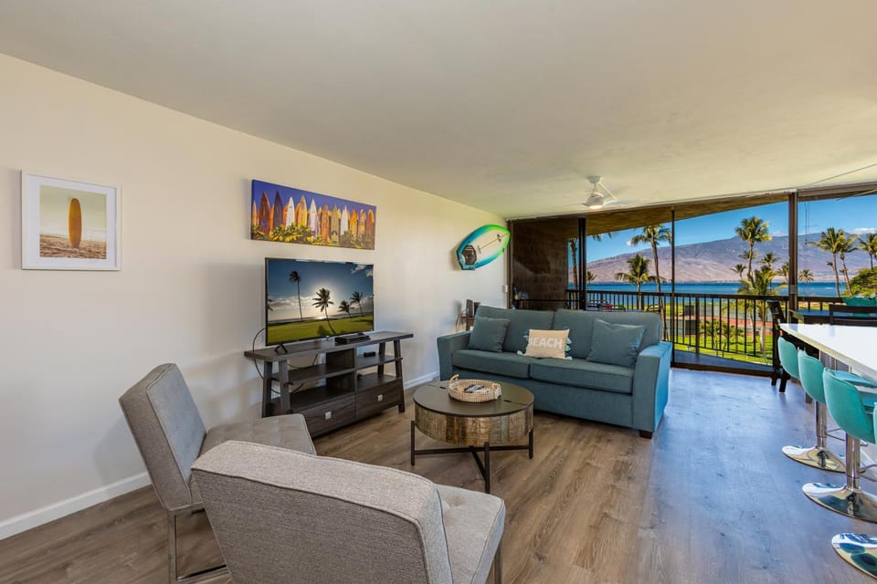 Maui Sunset #B-417 Spacious, Renovated Unit, Oceanfront Complex, Full A/C Apartment in Kihei
