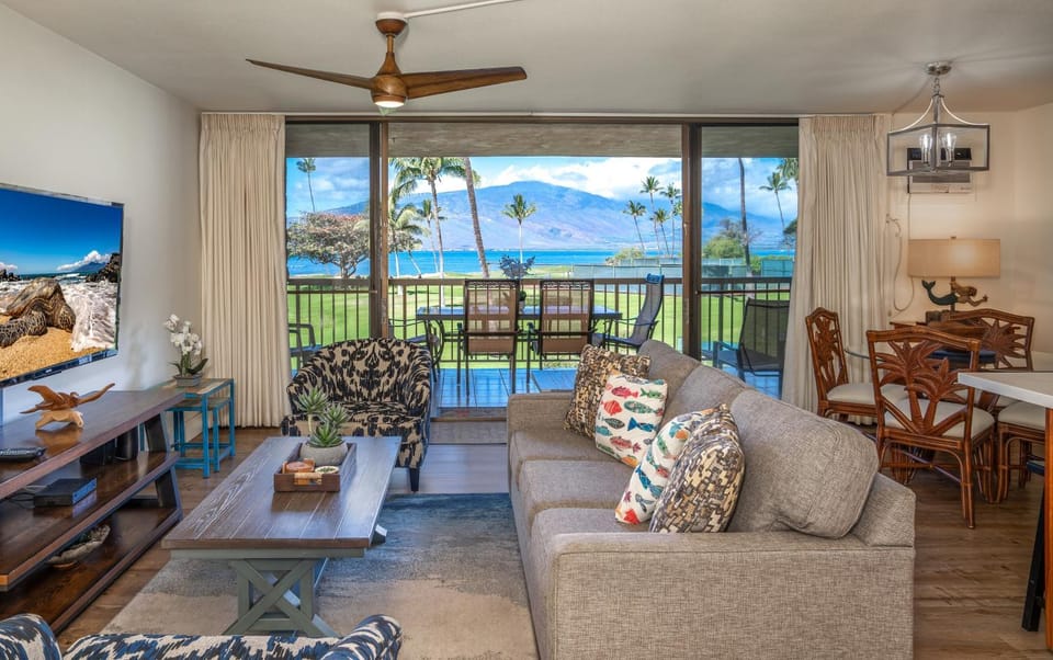 Maui Sunset #B-221 Spacious, Updated Unit, Outstanding Ocean Views, Full A/C Apartment in Kihei