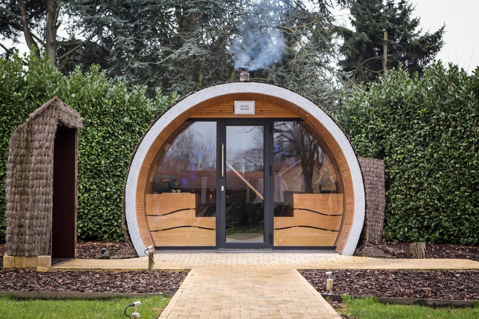 Facade/entrance, Sauna
