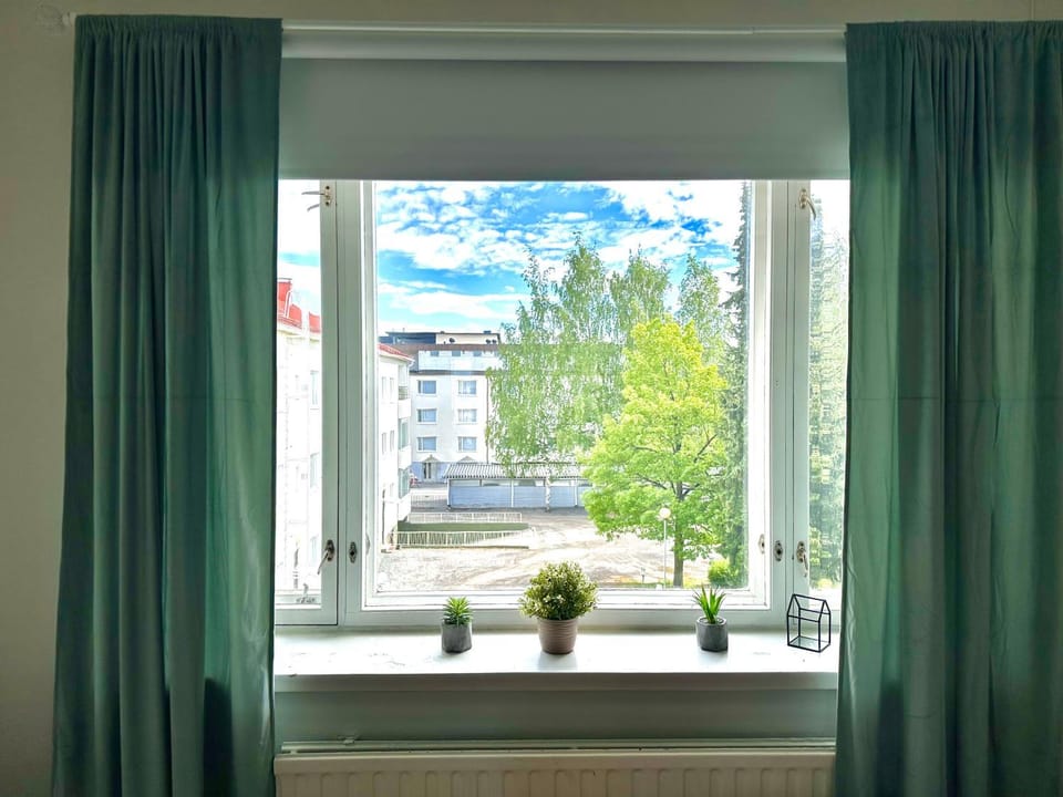 Valoisa läpitalon yksiö keskustassa, ilmainen parkkipaikka Apartment in Finland