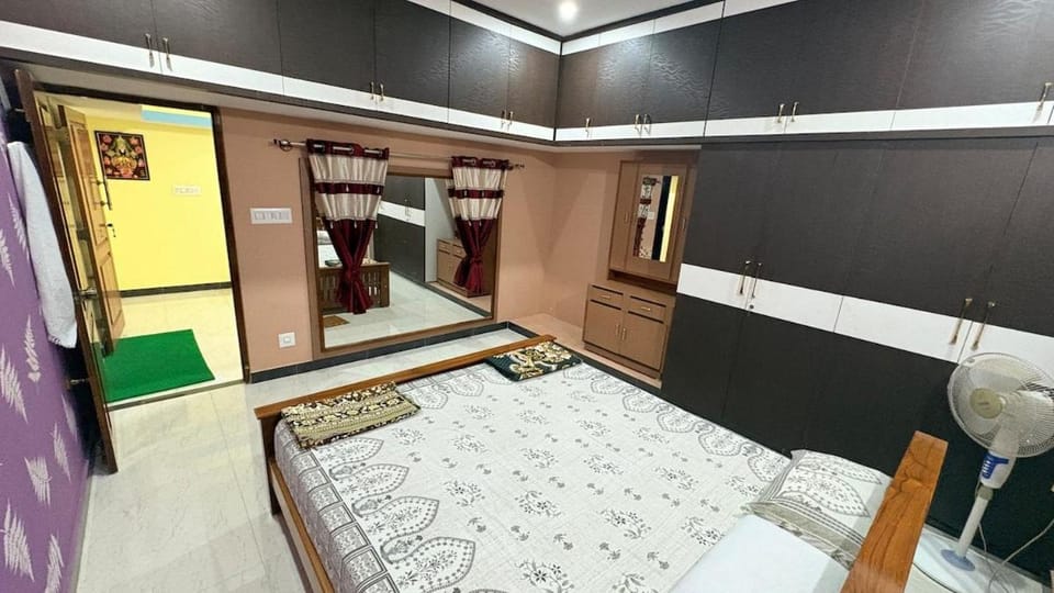 Peaceful Penthouse Retreat with Private Rooftop Apartment in Mysuru