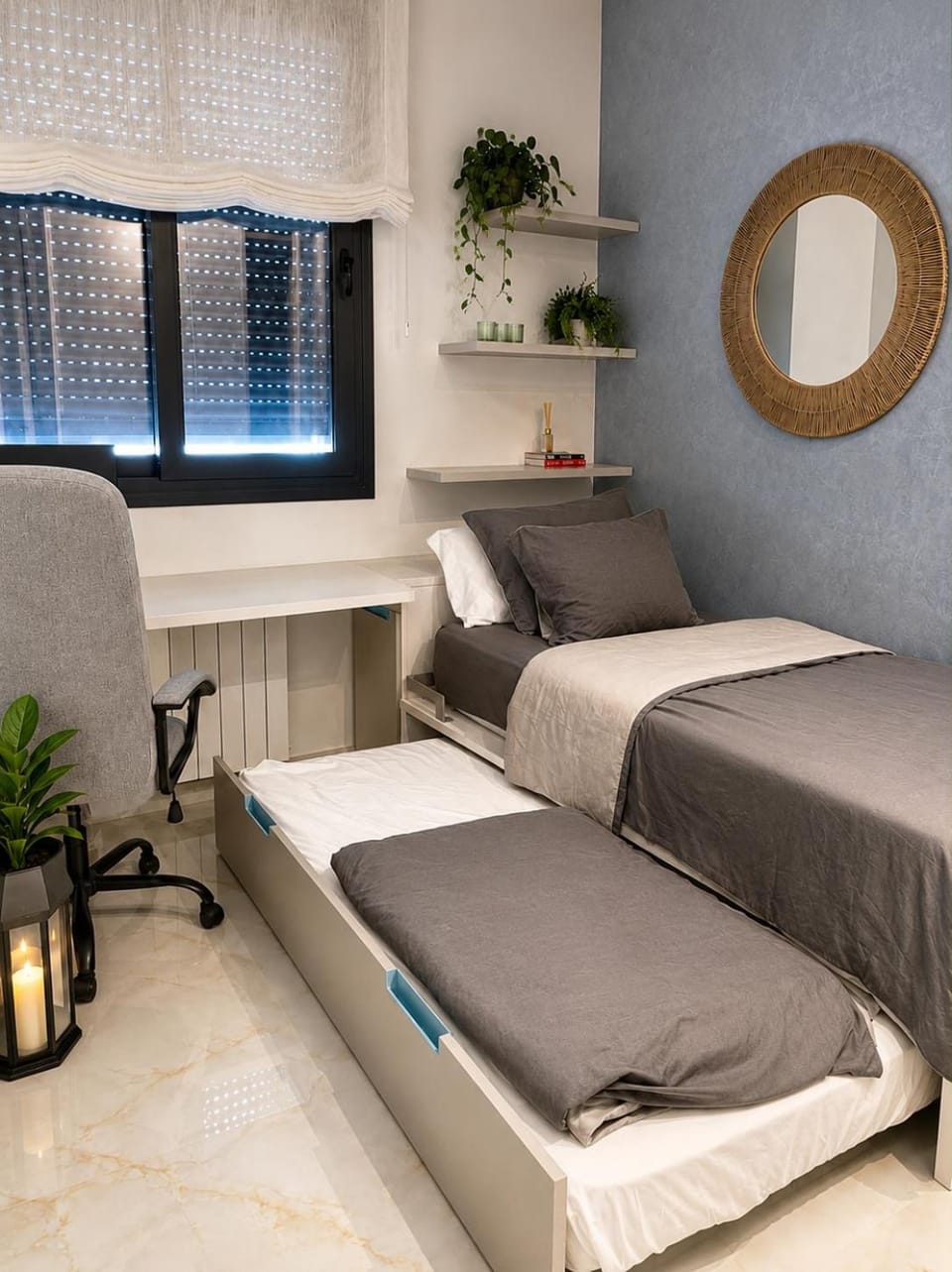 Bed, Bedroom, air conditioner, air conditioner