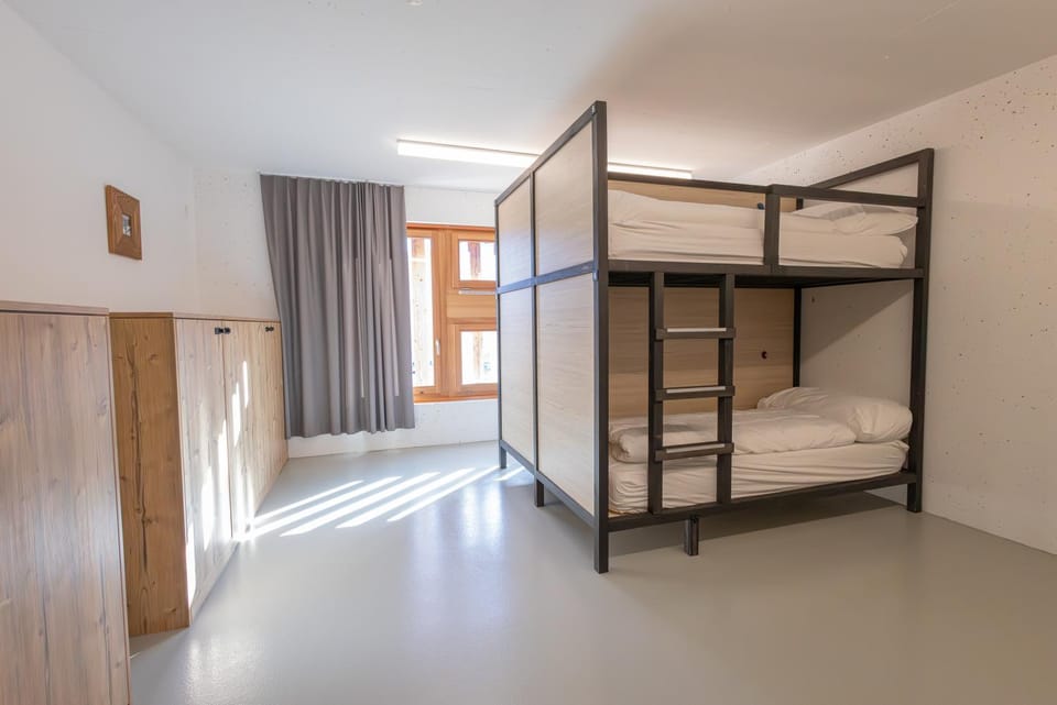Bed, Photo of the whole room, Bedroom, bunk bed, wardrobe