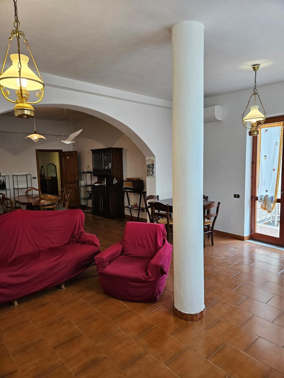 Balcony/Terrace, Seating area, Dining area, air conditioner