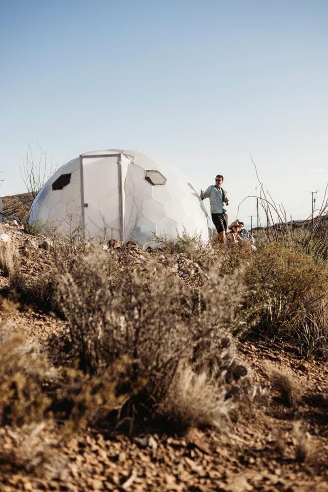 Amazing Secluded Dome in Terlingua, Texas Luxury tent in Big Bend National Park