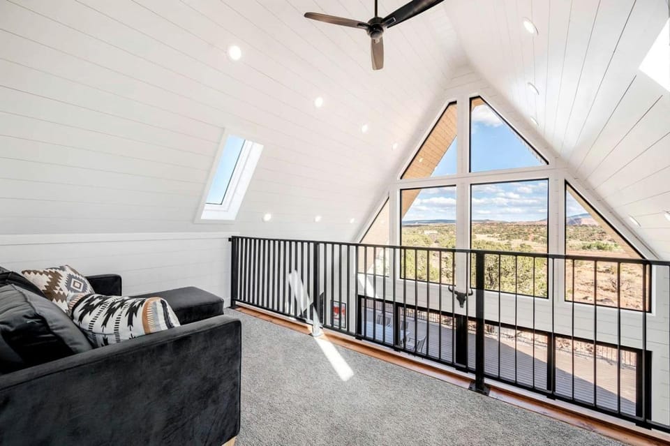 Experience Pure Glamping on this A-frame Placed in the Middle of the Desert in Wayne County, Utah Chalet in Capitol Reef
