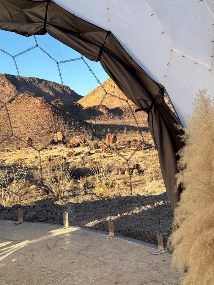Incredible Dome on a Unique Space-Themed Site with Stunning Desert Views near Big Bend National Park in Terlingua, Texas House in Big Bend National Park