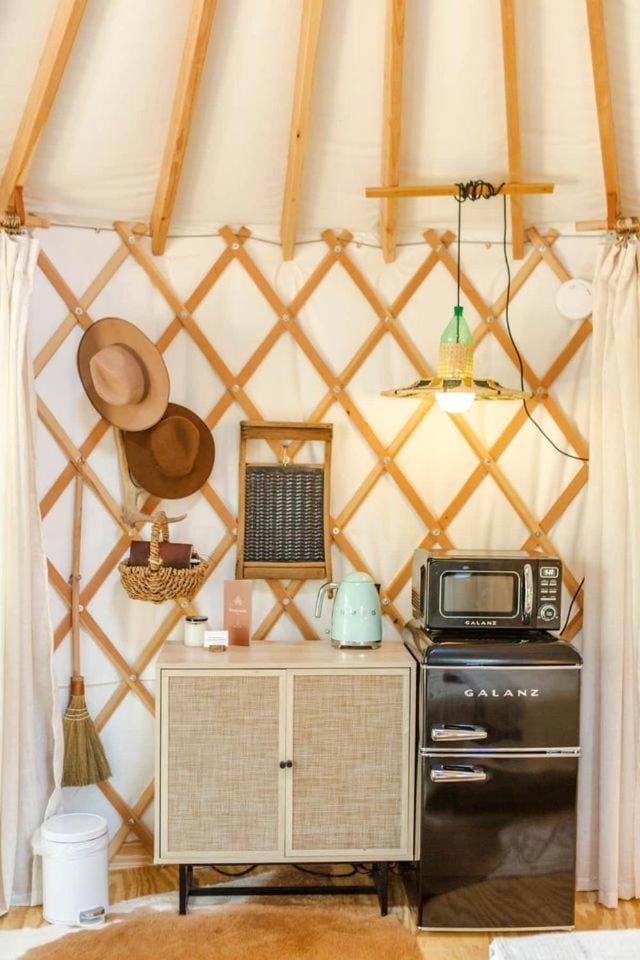 Colorful and Fully Equipped Yurt by Lake Travis For an Unforgettable Lakeway Glamping Escape, Texas Luxury tent in Lake Travis