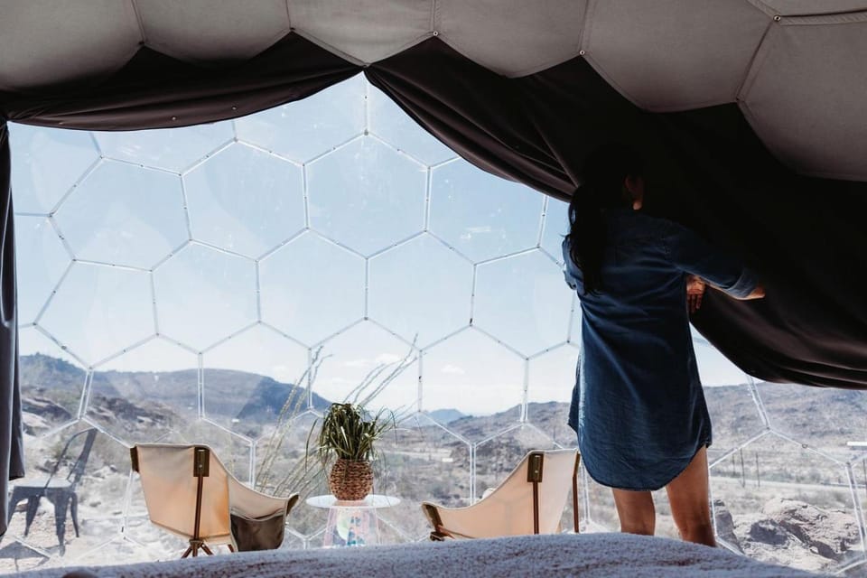 Unique Dome with Great Desert Views in Terlingua, Texas Luxury tent in Big Bend National Park