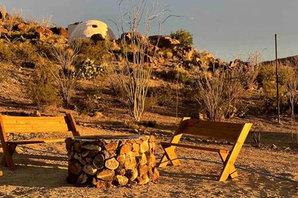Unique Dome with Great Desert Views in Terlingua, Texas Luxury tent in Big Bend National Park