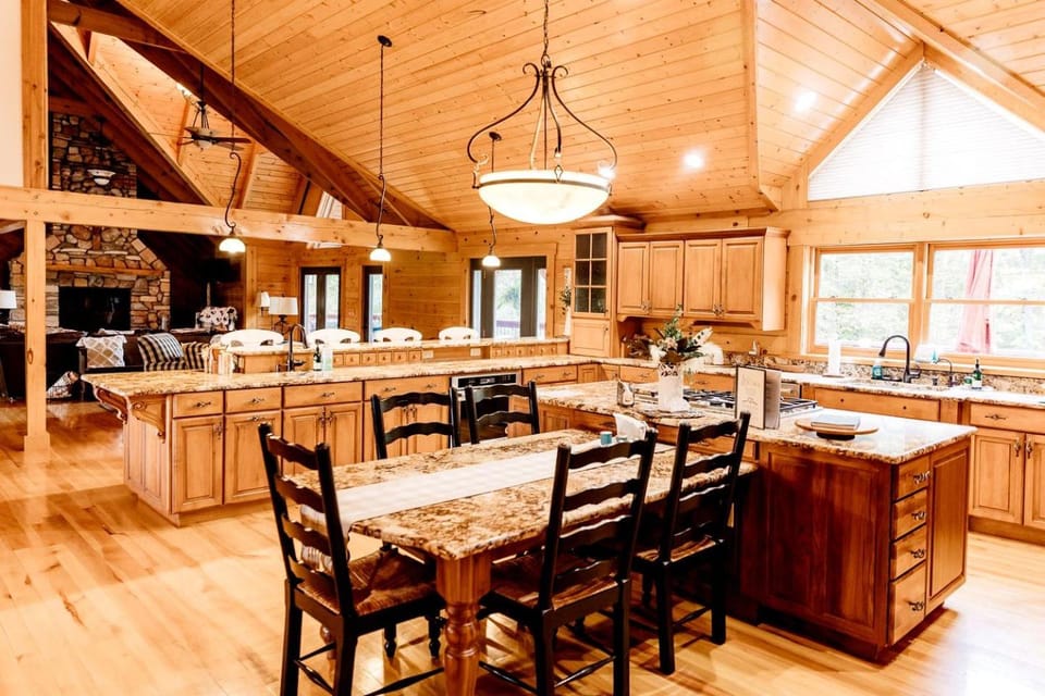 Luxurious Cabin Retreat with Heated Pool and Scenic Creek Views in Wayne Township, IN Cabin in Indiana