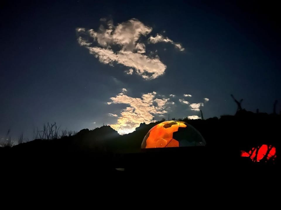 Impressive Dome with Great Panoramic Desert Views in Terlingua, Texas Luxury tent in Big Bend National Park