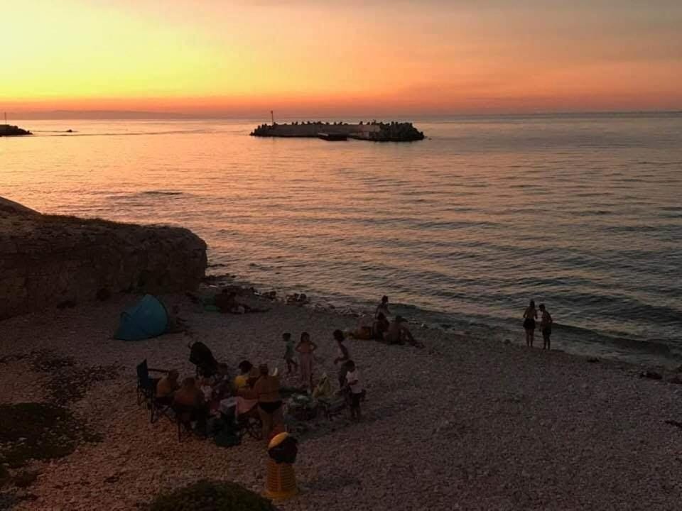 Beach, Sea view, Sunset