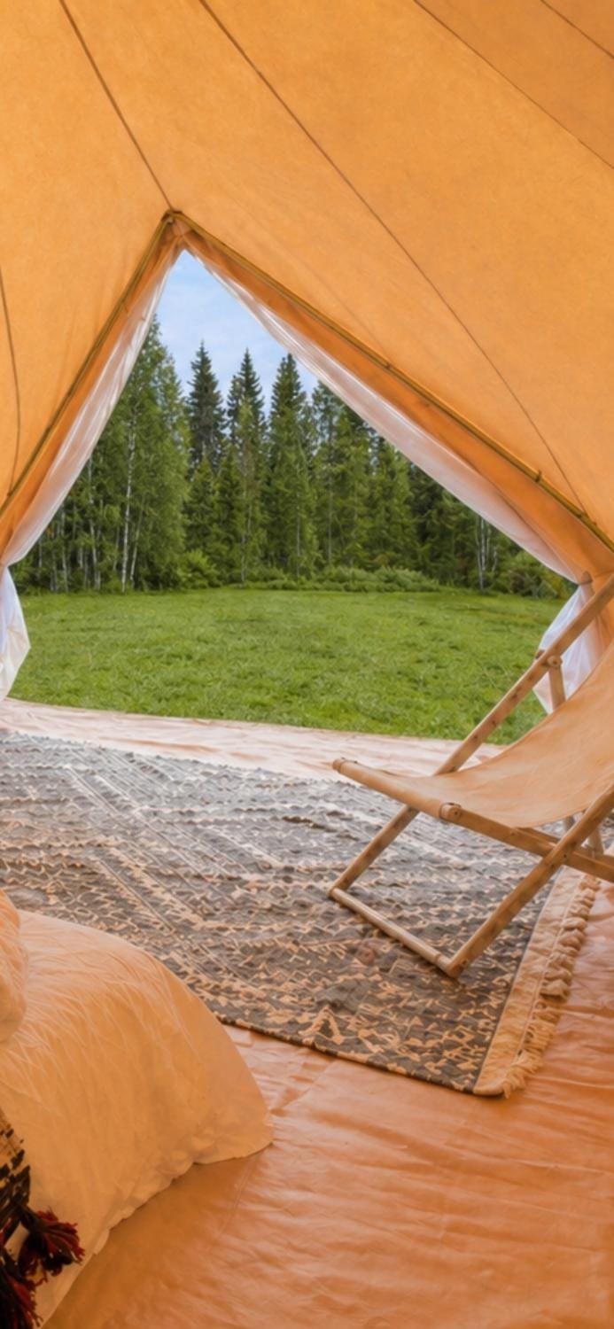 Glamping Arctic Ukuli Luxury tent in Rovaniemi