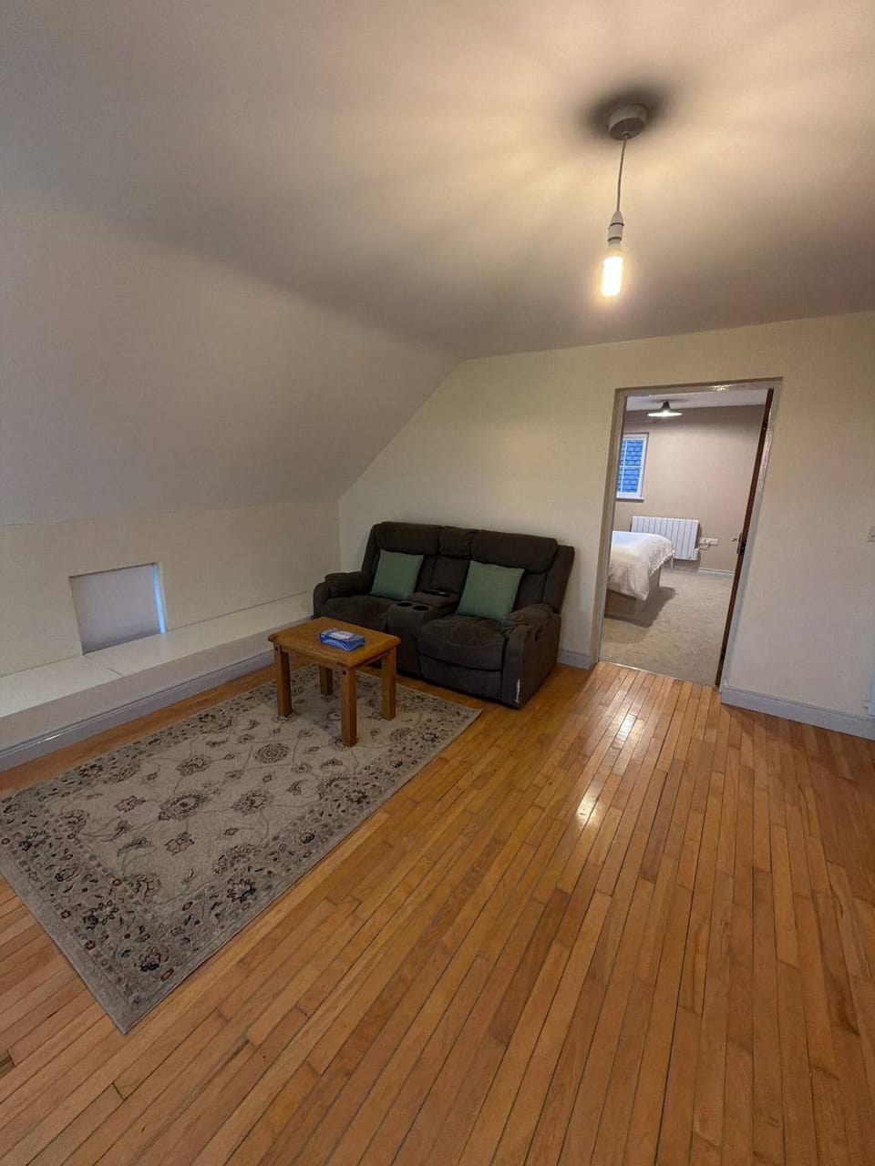 Bed, Living room, Bedroom