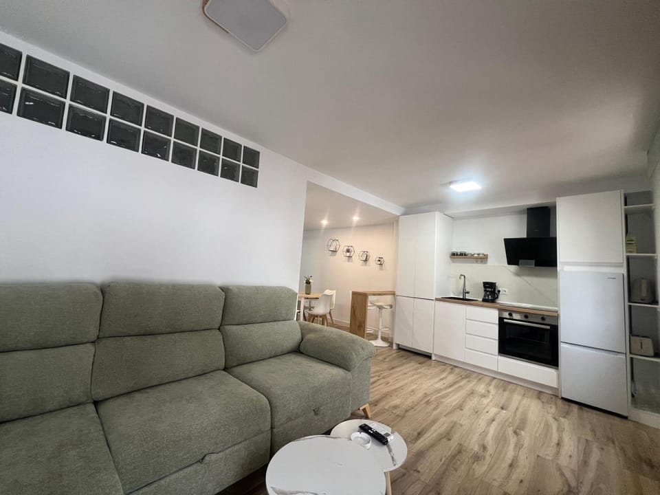 Kitchen or kitchenette, Living room, Dining area