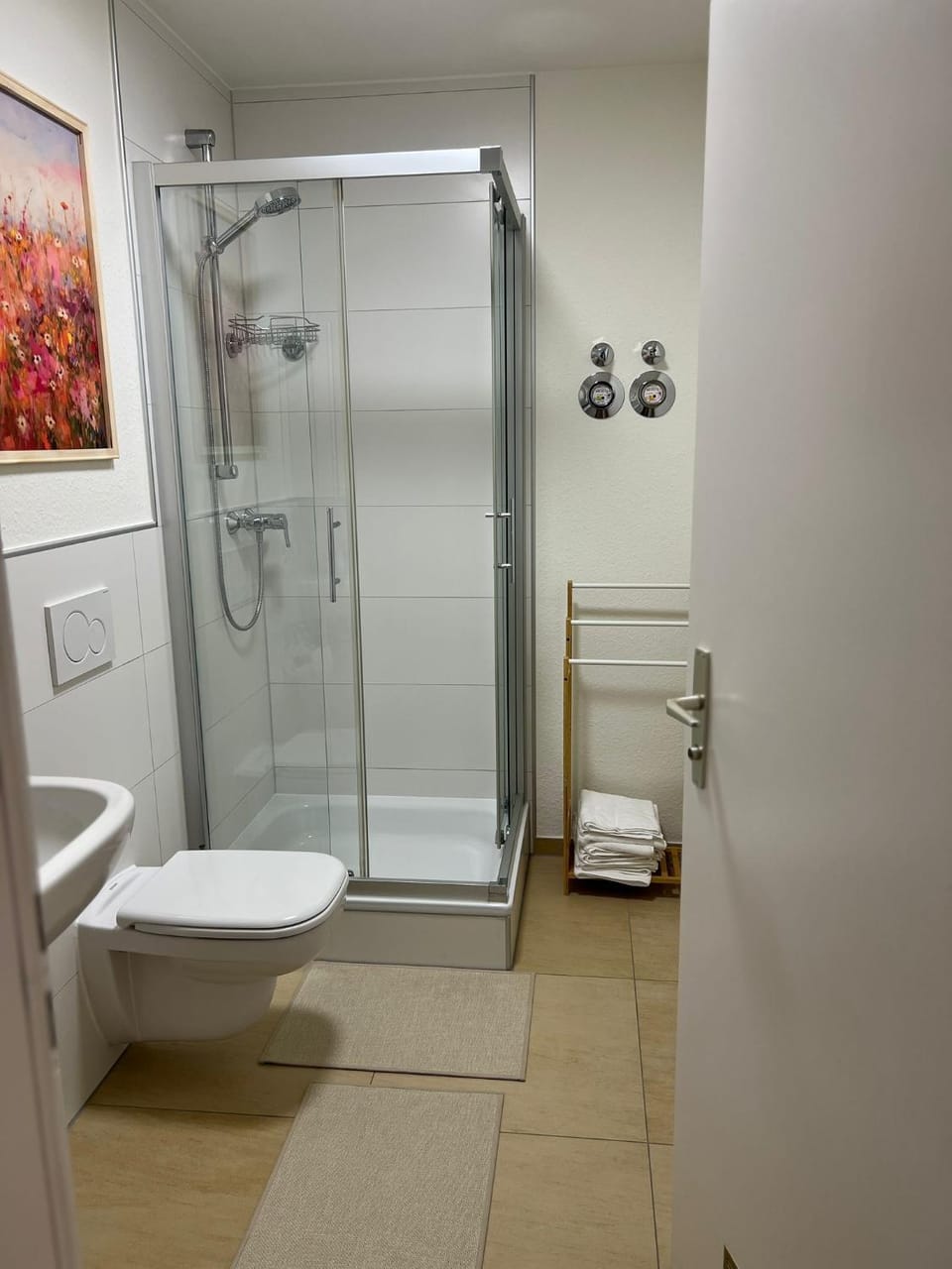 Shower, Toilet, Bathroom, towels