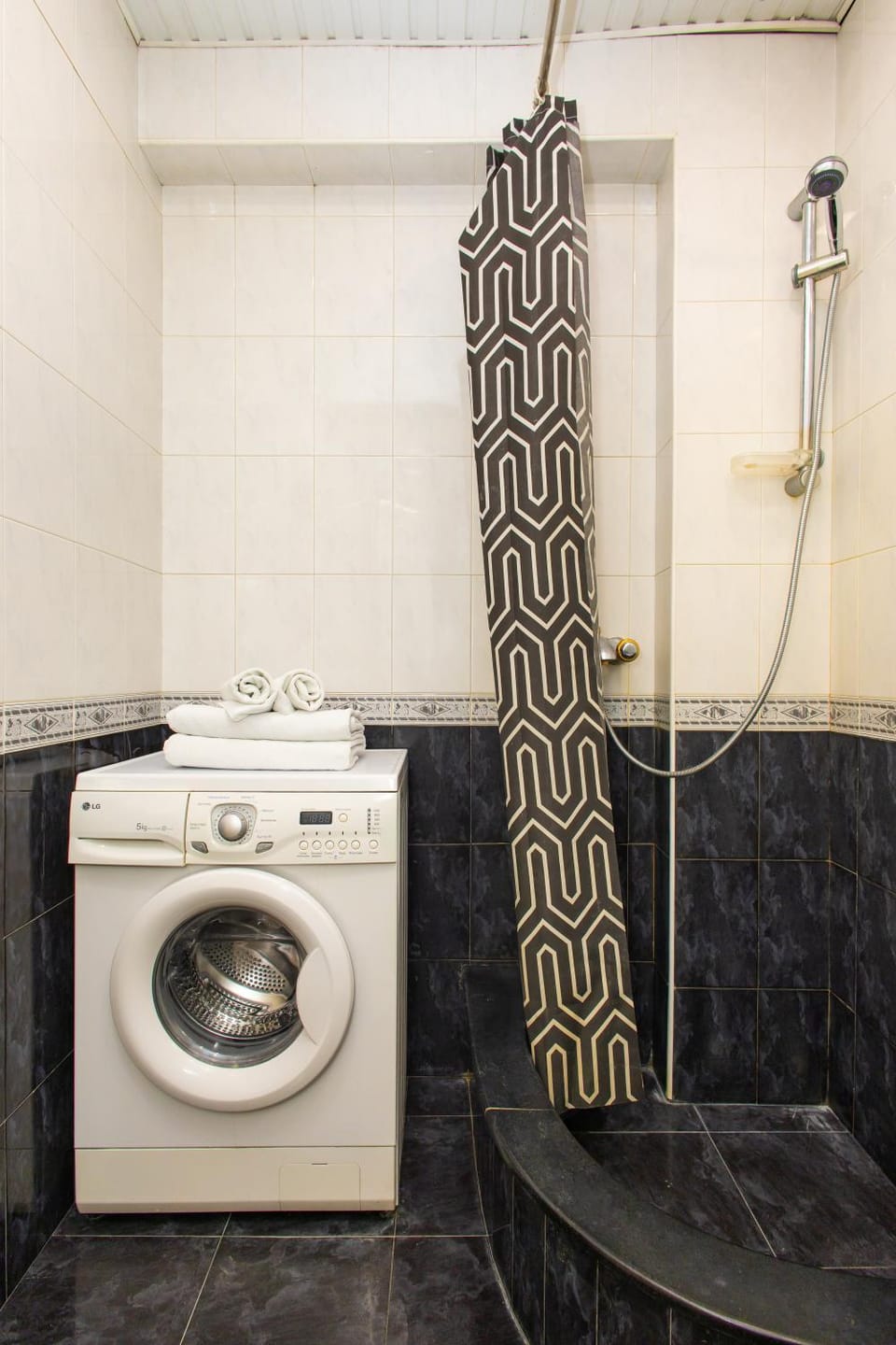 Shower, washing machine