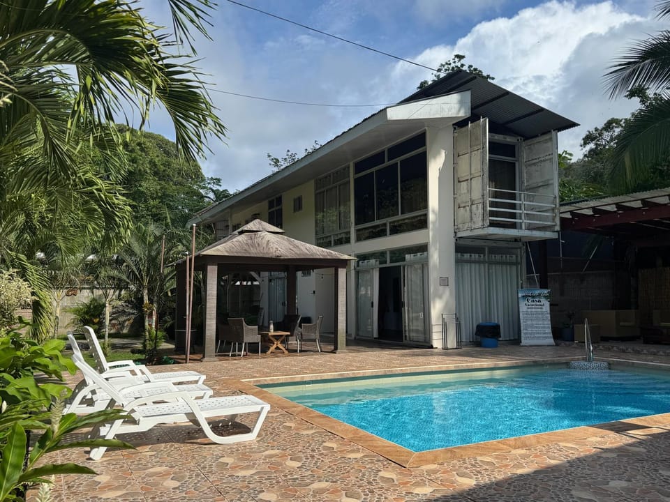 Property building, Patio, Pool view, Swimming pool