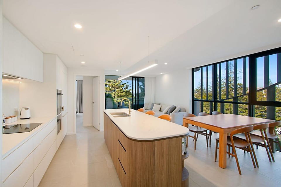 Kitchen or kitchenette, Living room, Dining area