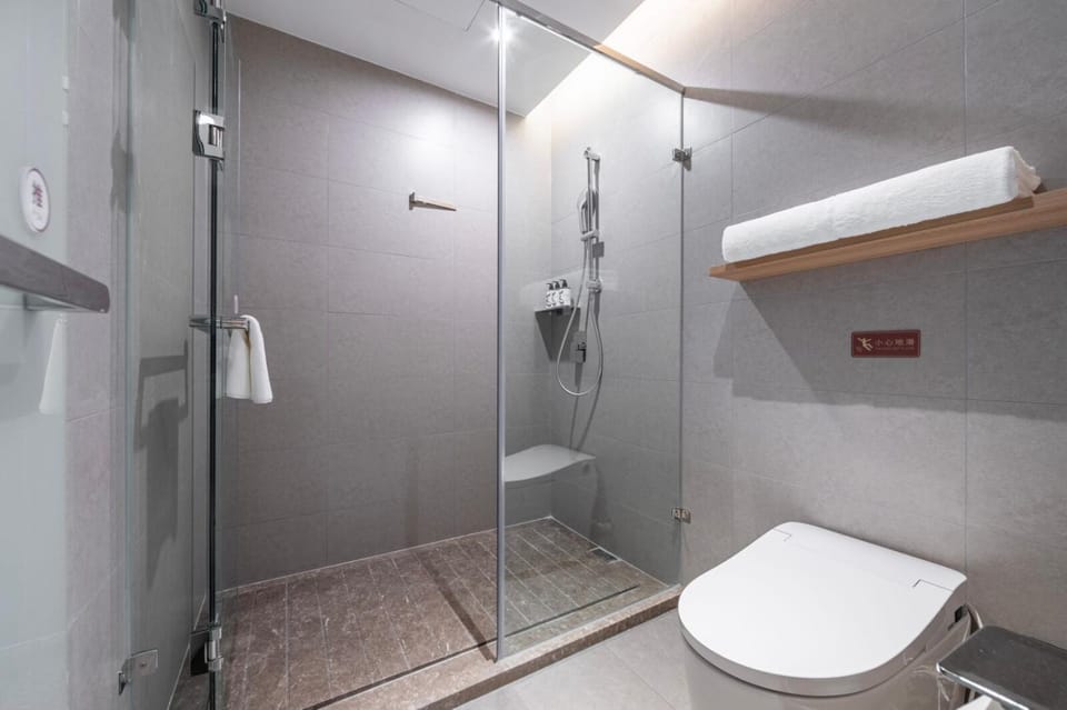 Shower, Toilet, Bathroom, towels