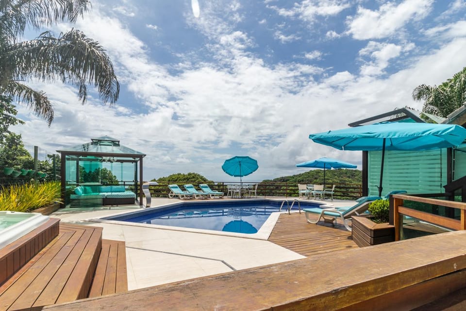 Hot Tub, Solarium, Pool view, Sea view, Swimming pool, sunbed