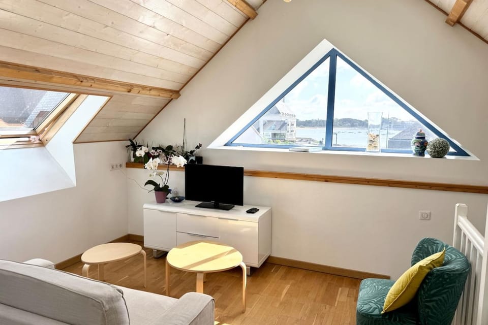 Duplex atypique Top cosy - Vue mer Apartment in Ploemeur