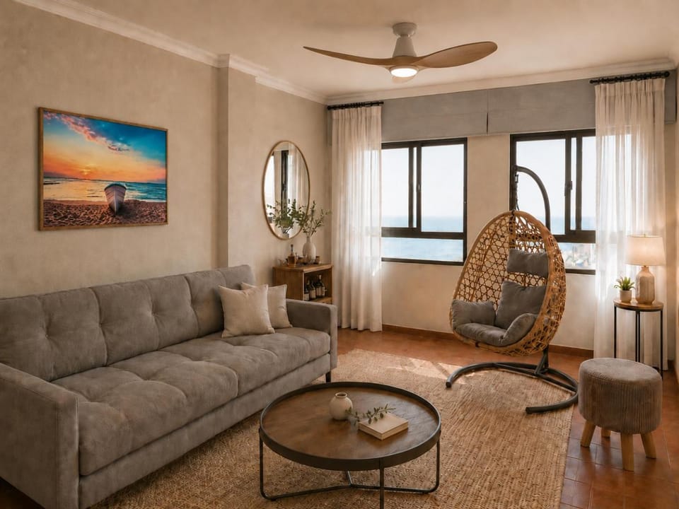 Casa Agua - Sea View, Pool, Air Conditioning & WiFi 1Gb Apartment in Roquetas de Mar