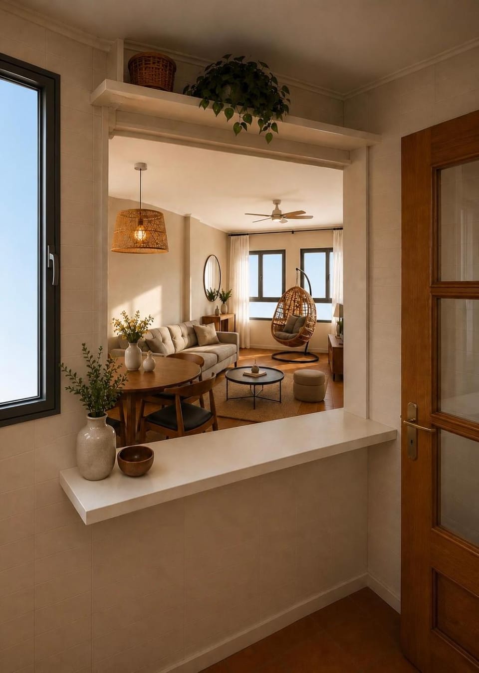Casa Agua - Sea View, Pool, Air Conditioning & WiFi 1Gb Apartment in Roquetas de Mar
