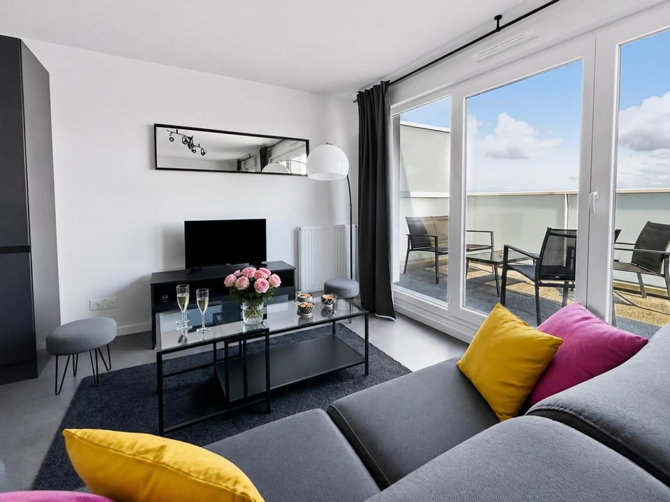 T2 moderne et lumineux, terrasse, parking privé Apartment in Arradon