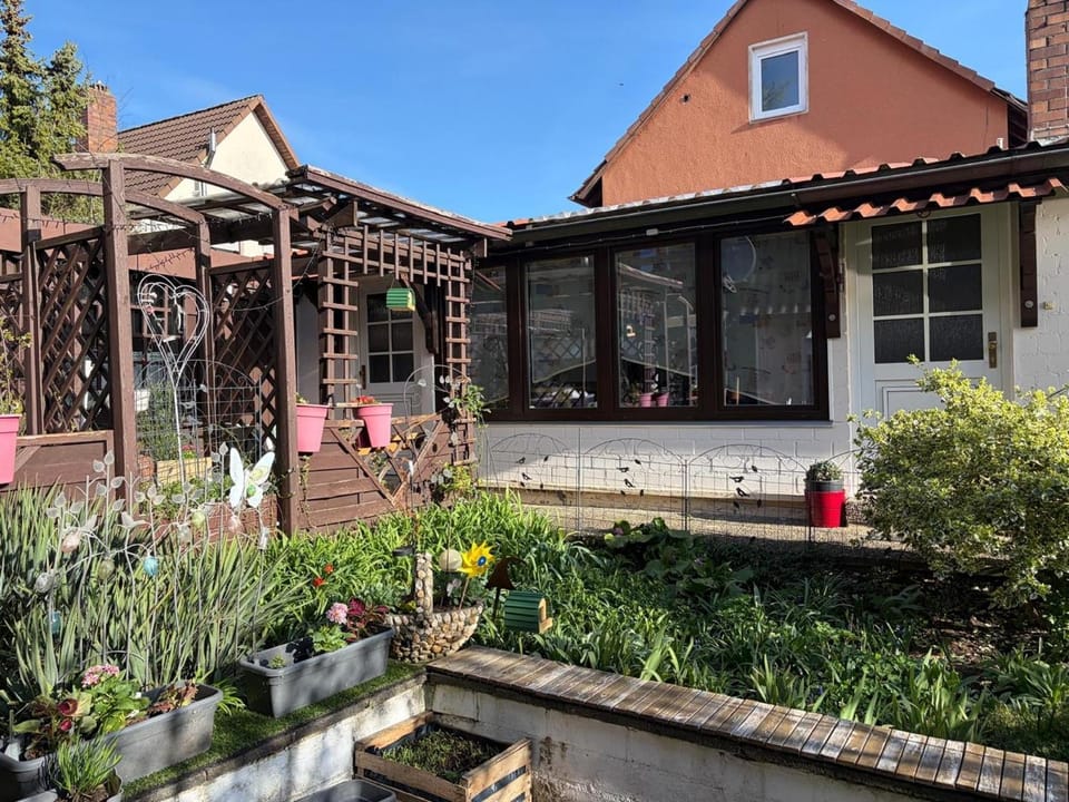 Property building, Garden view