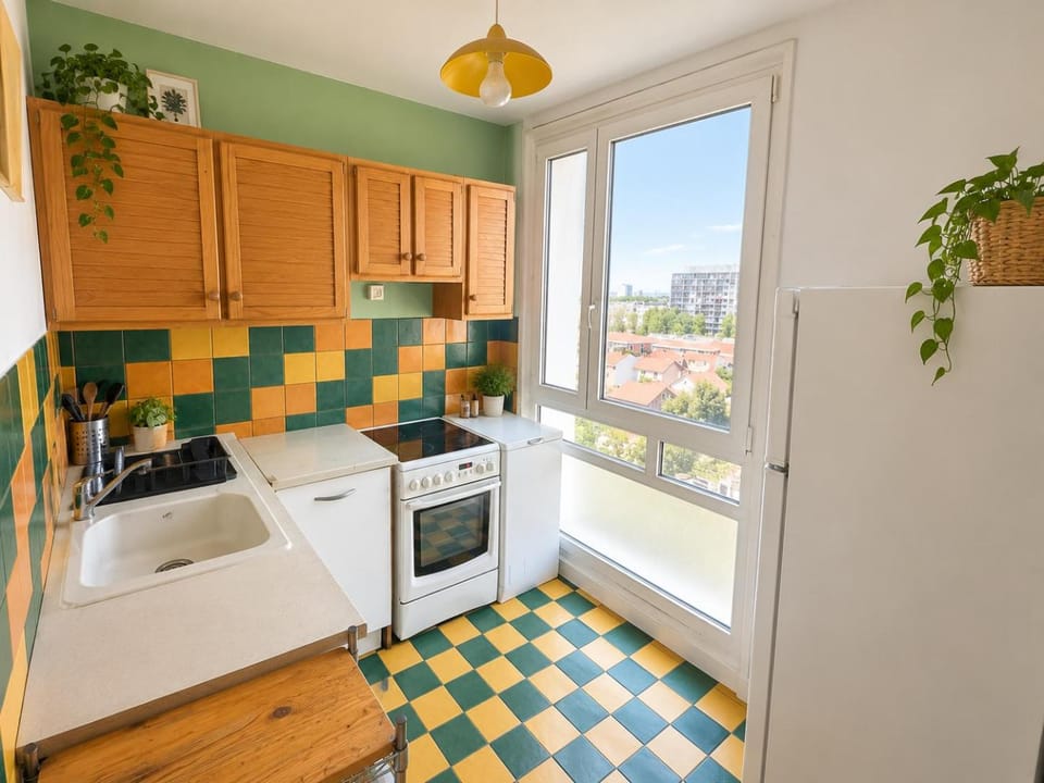 Chambre avec lit king-size dans un appartement partagé à 5 min du métro 7 à Paris Orly Bed and Breakfast in Île-de-France
