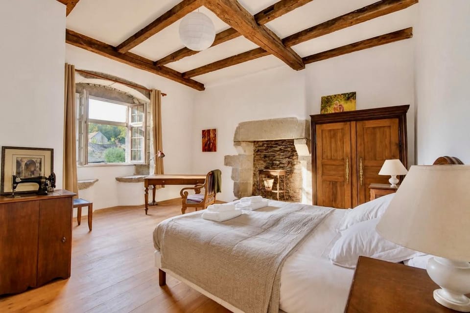 Bed, Night, Bedroom, towels