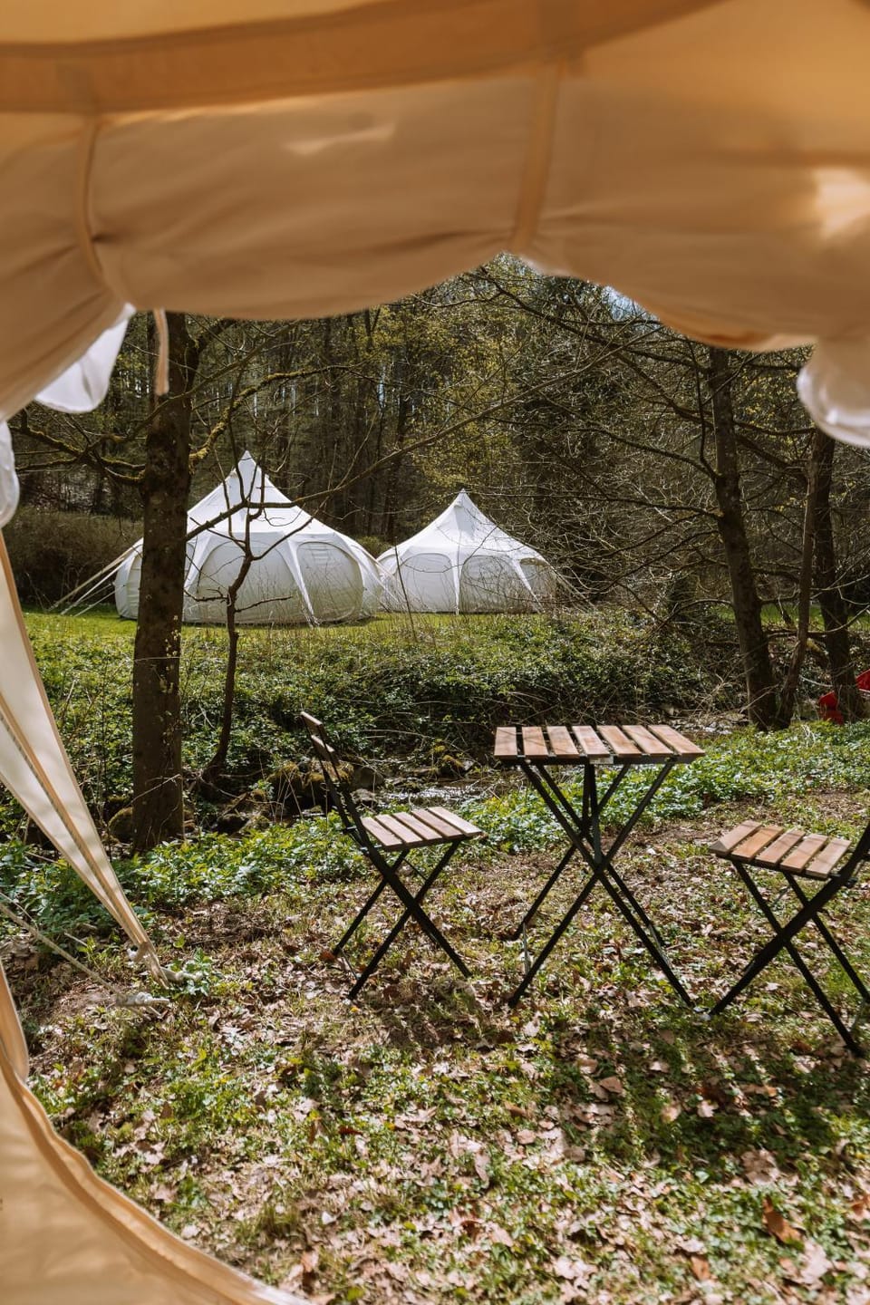 Glampingzelt auf Naturcampingplatz im Wald Campground/ 
RV Resort in Hann. Münden
