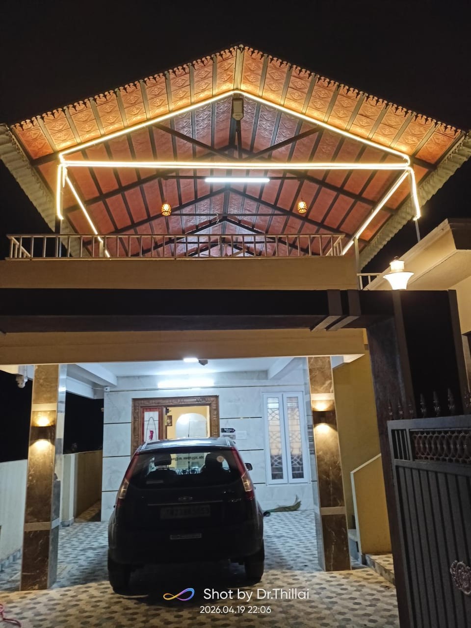 Property building, Night, Parking