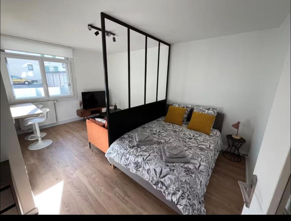 Photo of the whole room, Bedroom, towels