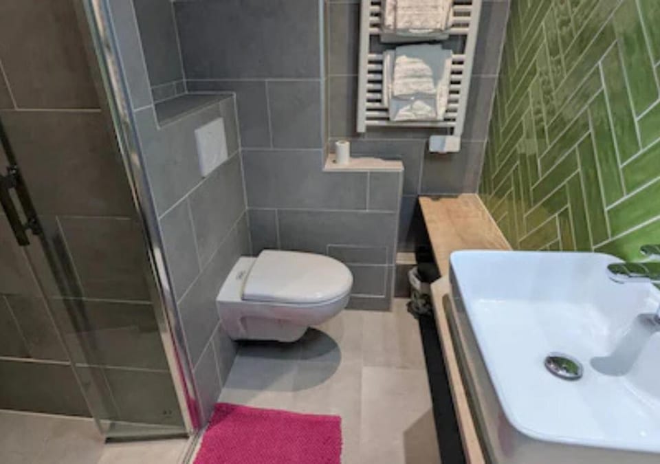 Shower, Toilet, Bathroom, towels