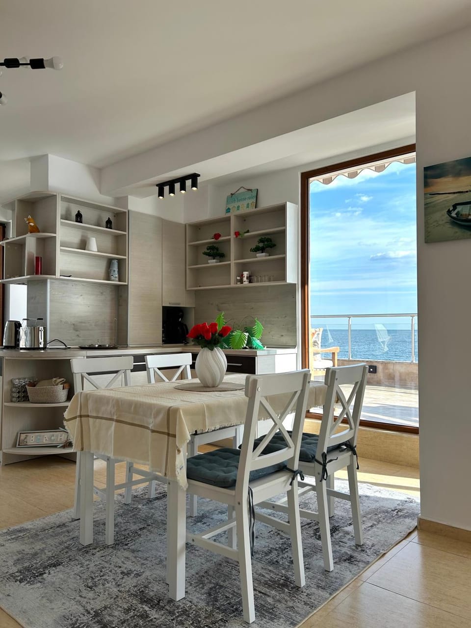 Living room, Seating area, Dining area, Sea view