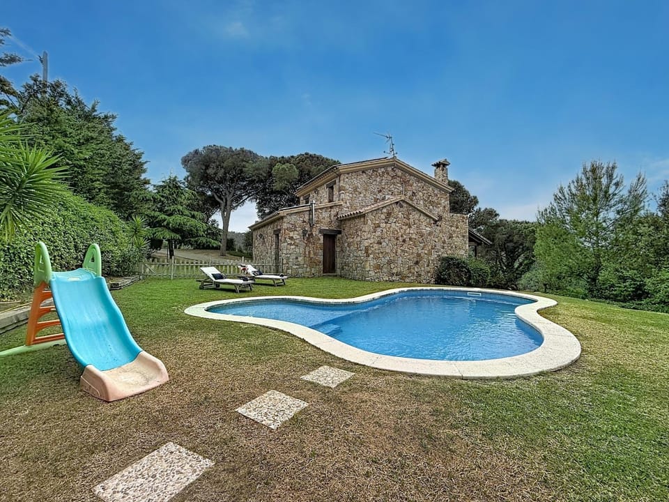 Property building, Living room, Swimming pool