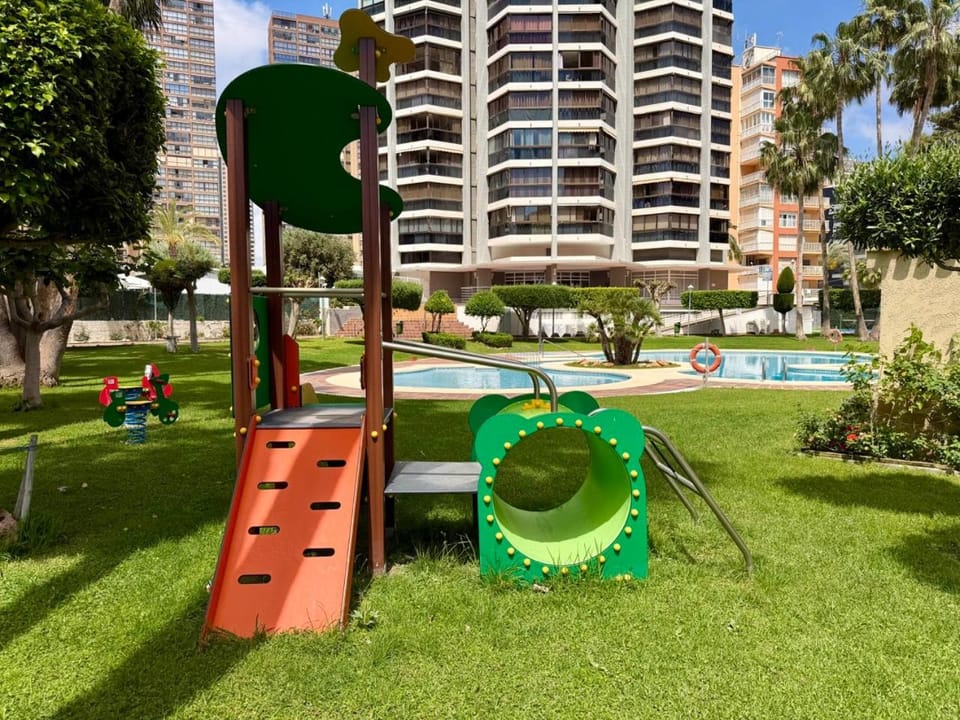Children play ground, Garden, Garden, Swimming pool