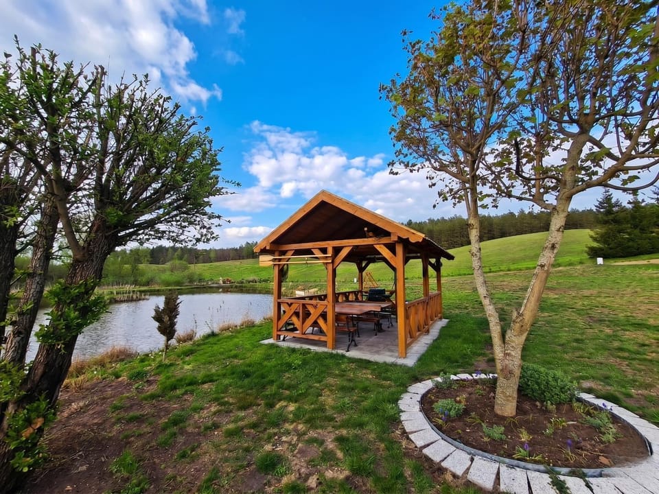 Domek z plażą nad prywatnym stawem - Mazury House in Poland