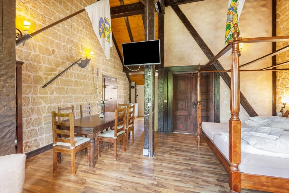 Property building, Living room, Bedroom