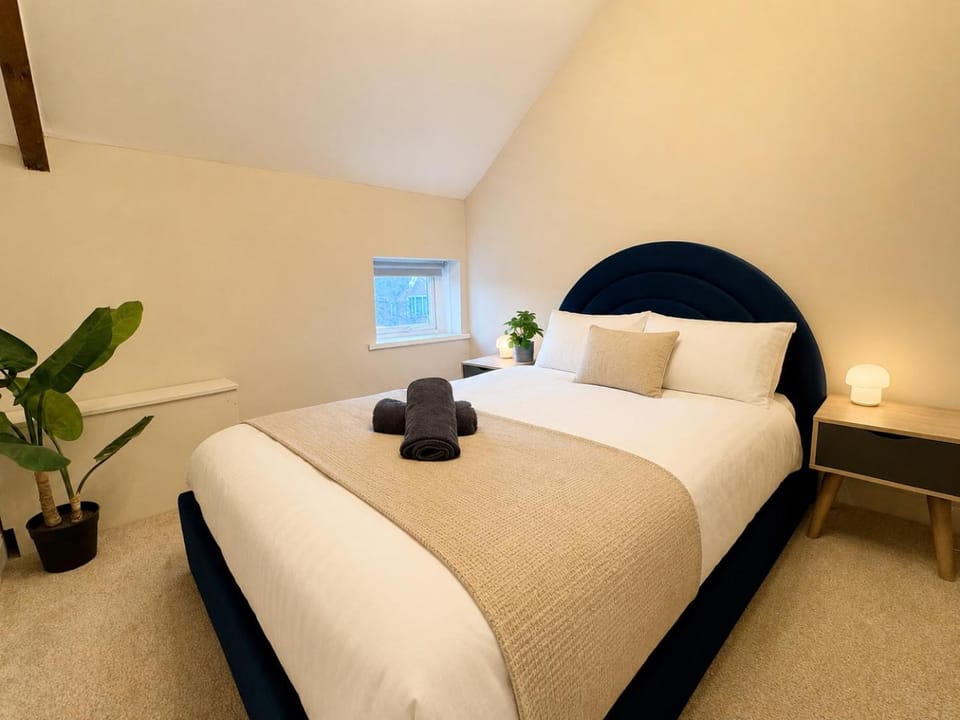 Bed, Bedroom, hair dryier, wardrobe