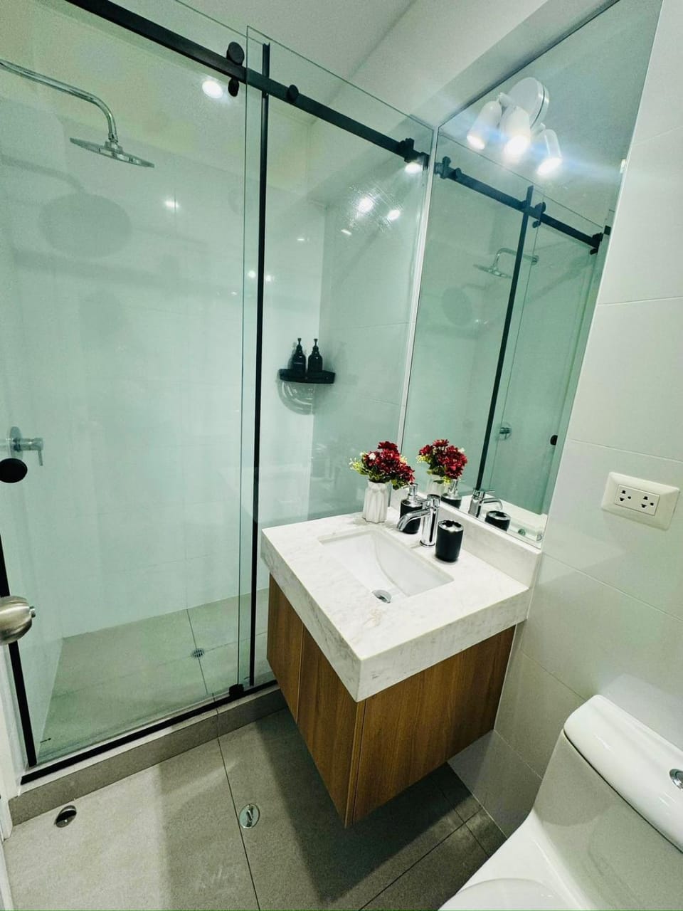 Shower, Toilet, Bathroom, towels