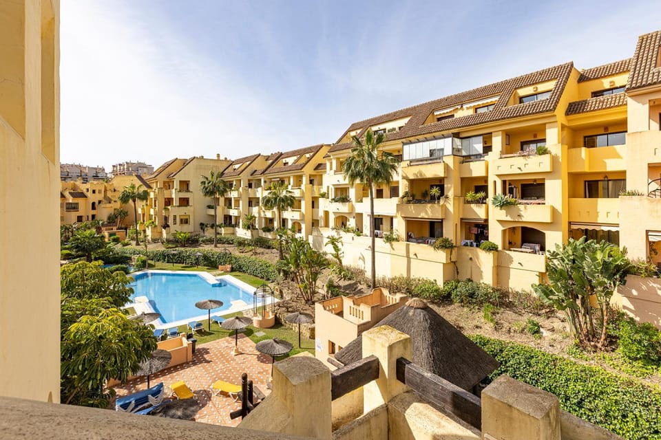 Property building, Day, View (from property/room), Balcony/Terrace, Pool view, Swimming pool