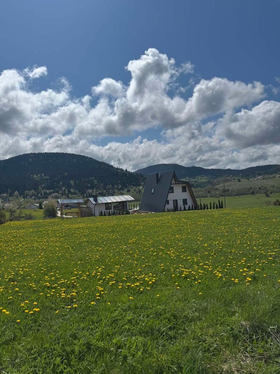 Spring, Day, Natural landscape, Mountain view