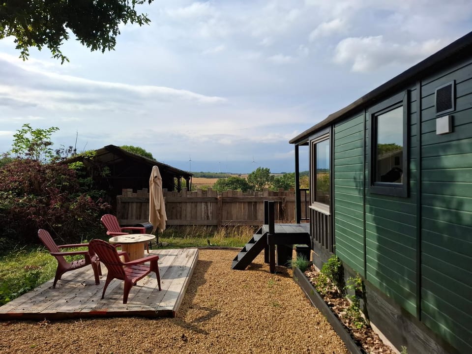 Roulotte - tiny house de la Ferme de la Chevêche Campground/ 
RV Resort in Belgium