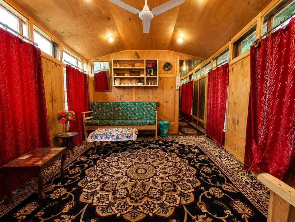 Veena Palace Group Of Houseboats Docked boat in India